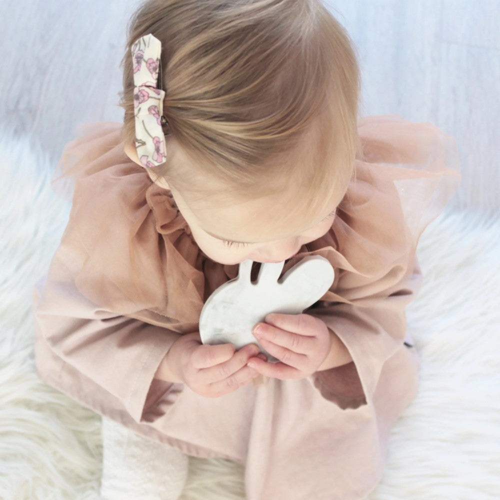 Bunny Silicone Teething Disc (Available in 5 Colours)