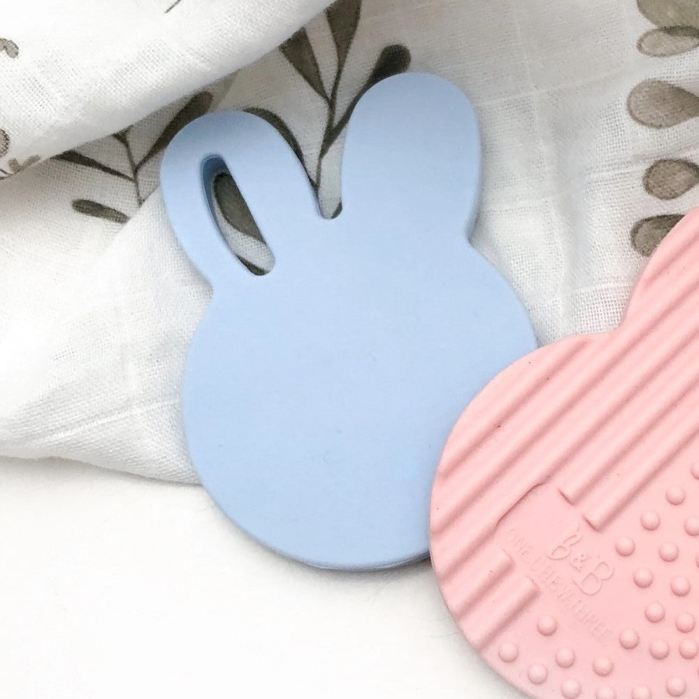 Bunny Silicone Teething Disc (Available in 5 Colours)