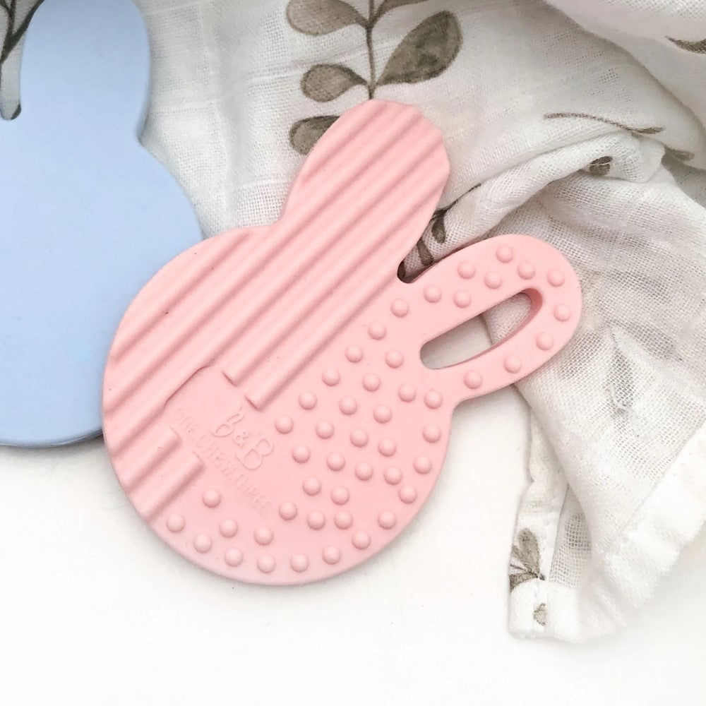 Bunny Silicone Teething Disc (Available in 5 Colours)