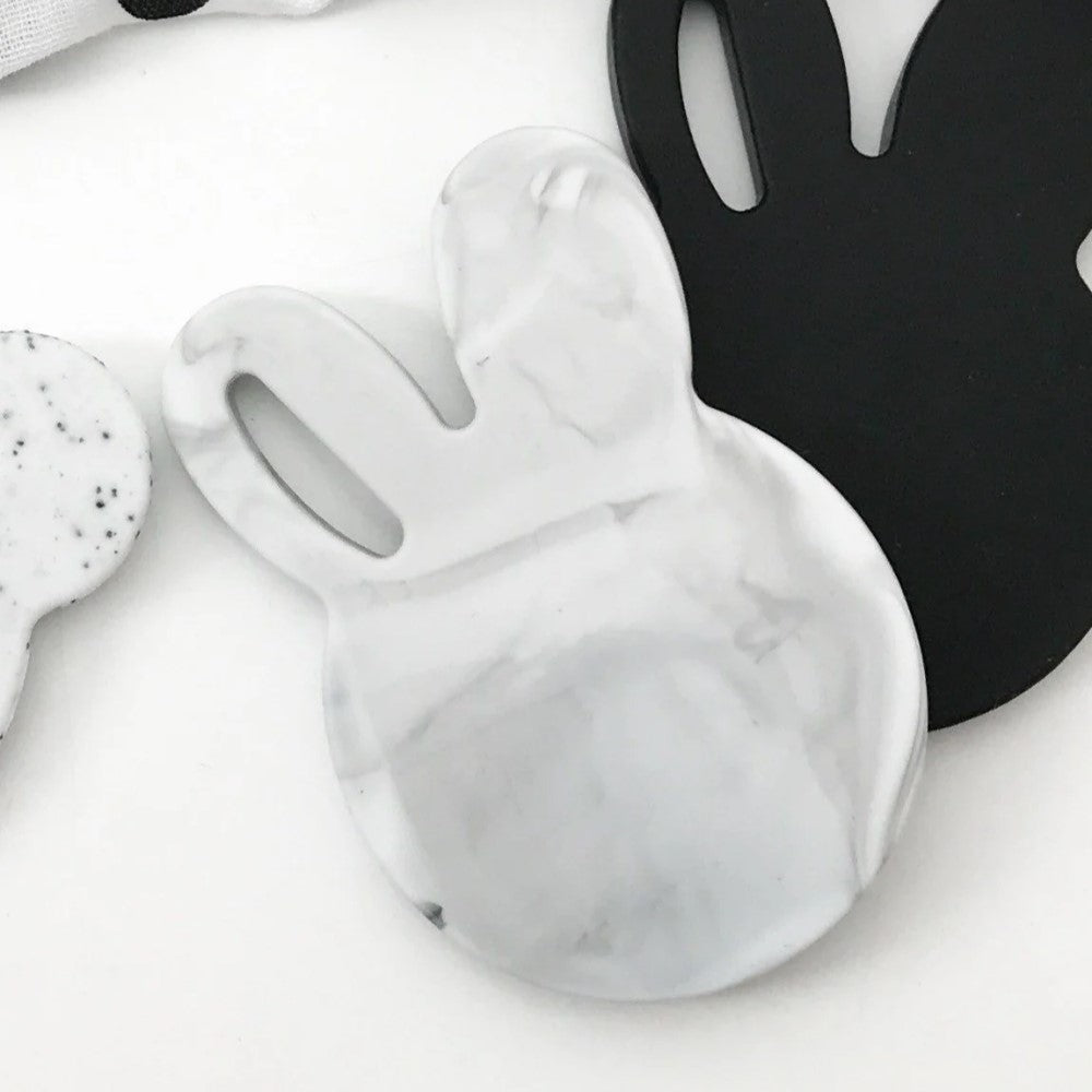 Bunny Silicone Teething Disc (Available in 5 Colours)