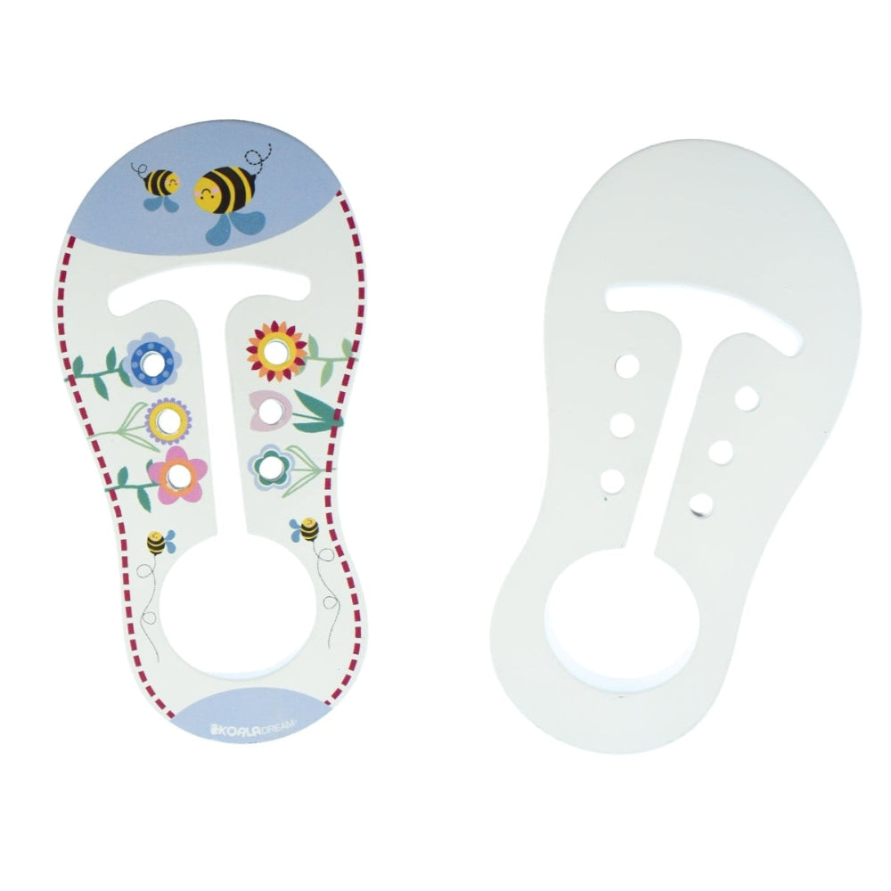 Buzzy Days Learn-to-Tie Wooden Shoes - Set of 2