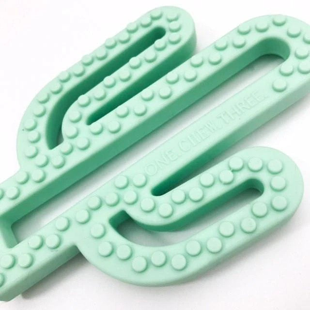 Cactus Pop Silicone Teether (Available in 7 Colours)