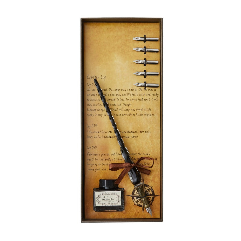 Calligraphy Writing Set With Glass Pen