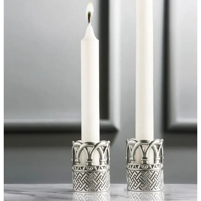 Candlelit Charm Lewis Pewter Candle Holder