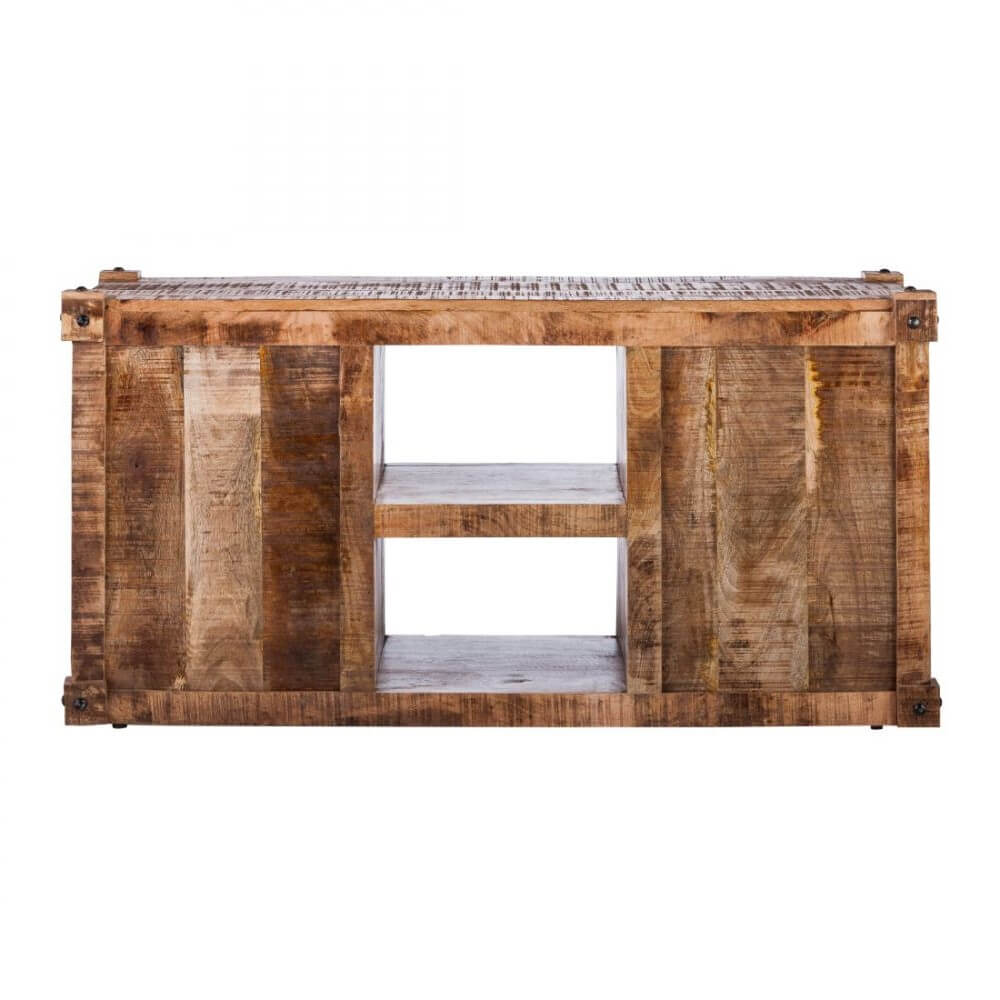 Cargo Container Inspired Rusty Finish TV Unit