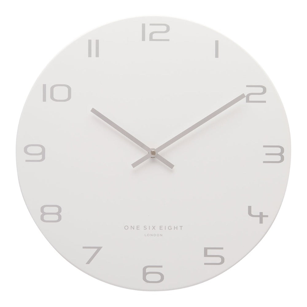 Cartographic Cosmos White Wall Clock  (Available in 2 Sizes)