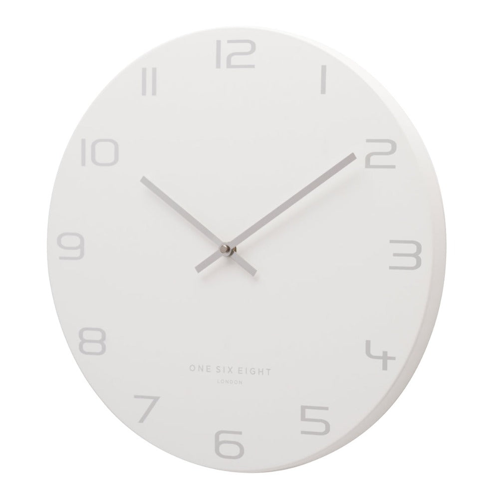Cartographic Cosmos White Wall Clock  (Available in 2 Sizes)
