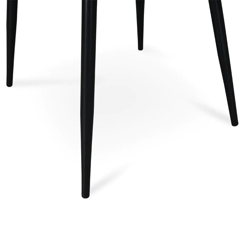 Cedar Serenity Leather Dining Chair - Black (Set of 2)
