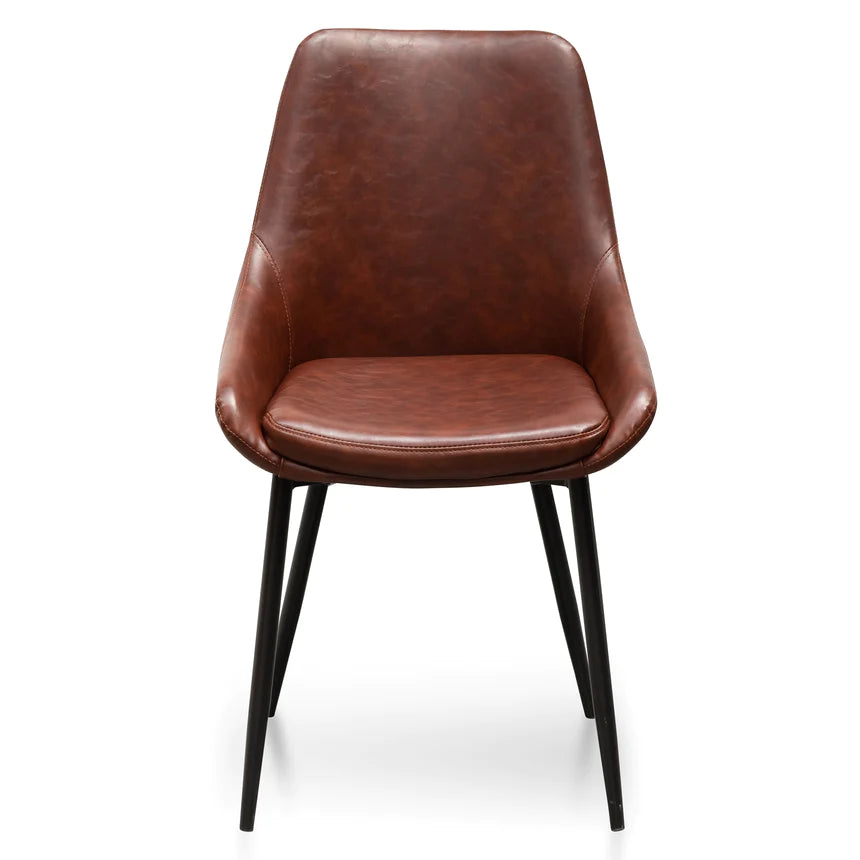 Cedar Serenity Leather Dining Chair - Brown (Set of 2)