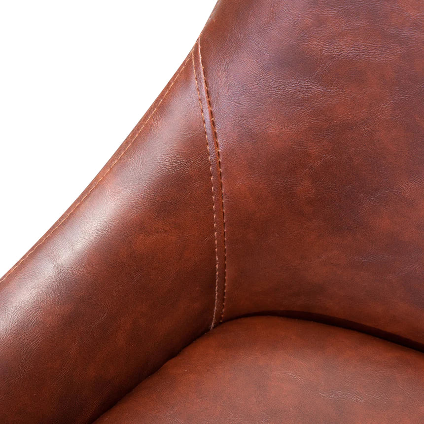 Cedar Serenity Leather Dining Chair - Brown (Set of 2)