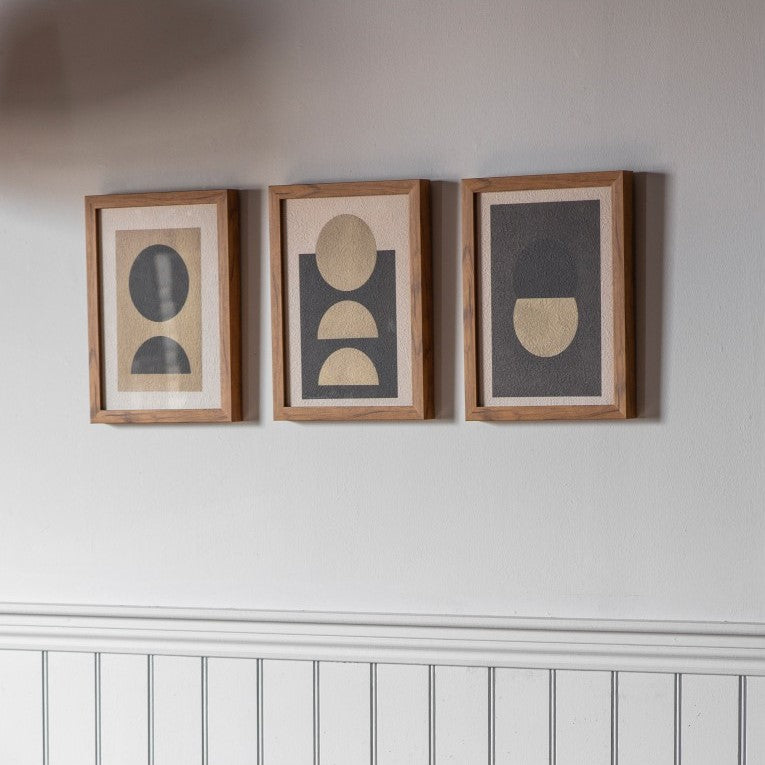 Celestial Contrast Set of 3 Framed Prints