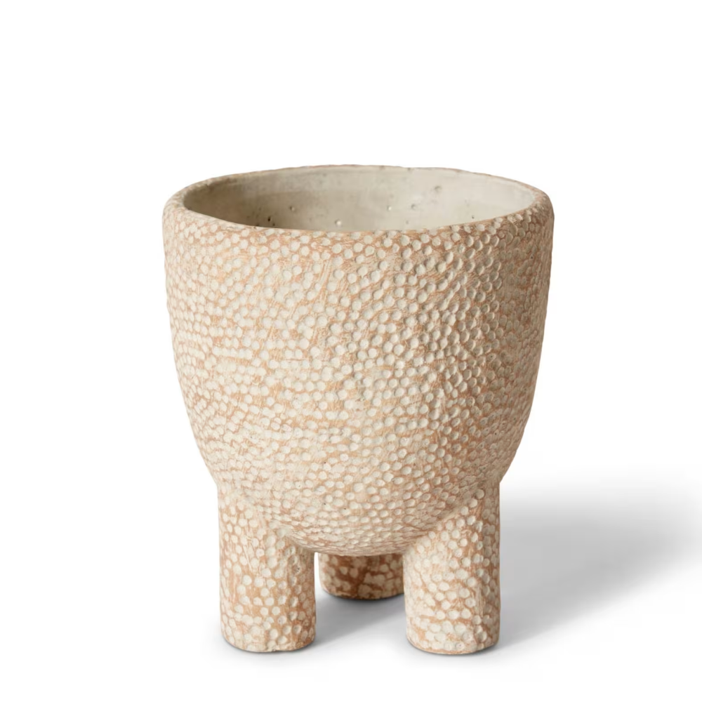 Cement Dotted Allegra Cooper Pot - Light Brown - Available in 3 Sizes