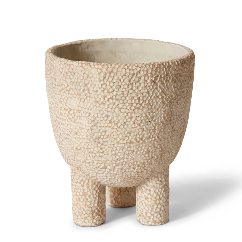 Cement Dotted Allegra Cooper Pot - Light Brown - Available in 3 Sizes