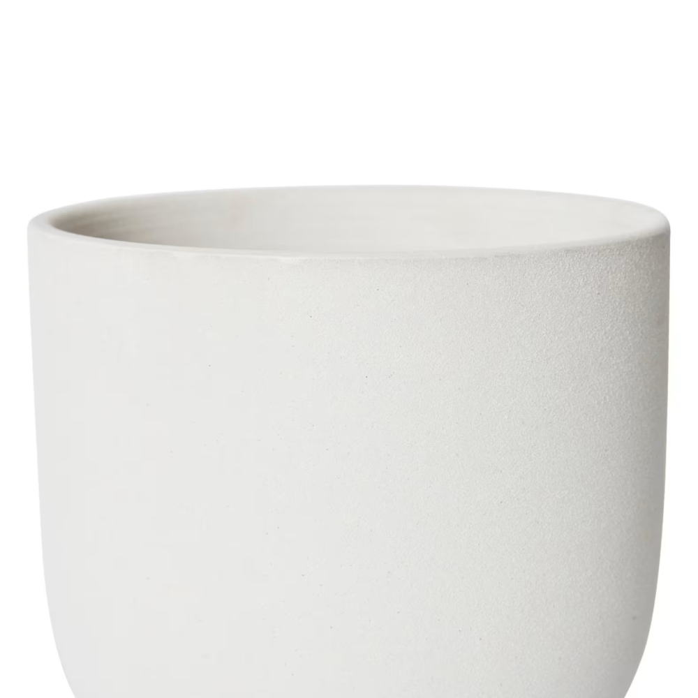 Cermaic Allegra Plant Pot with Saucer - Available in 3 colors - 19 x 19 x 18cms