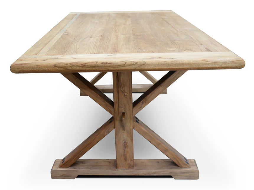 Charm Nature Dining Table 198cms - Rustic Natural