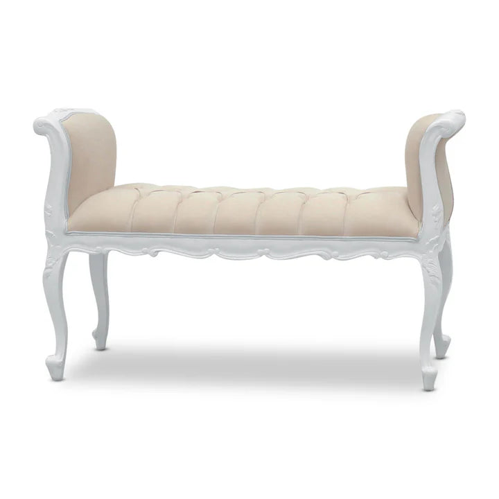 Charming Addition Chateau Bed-End Stool - White