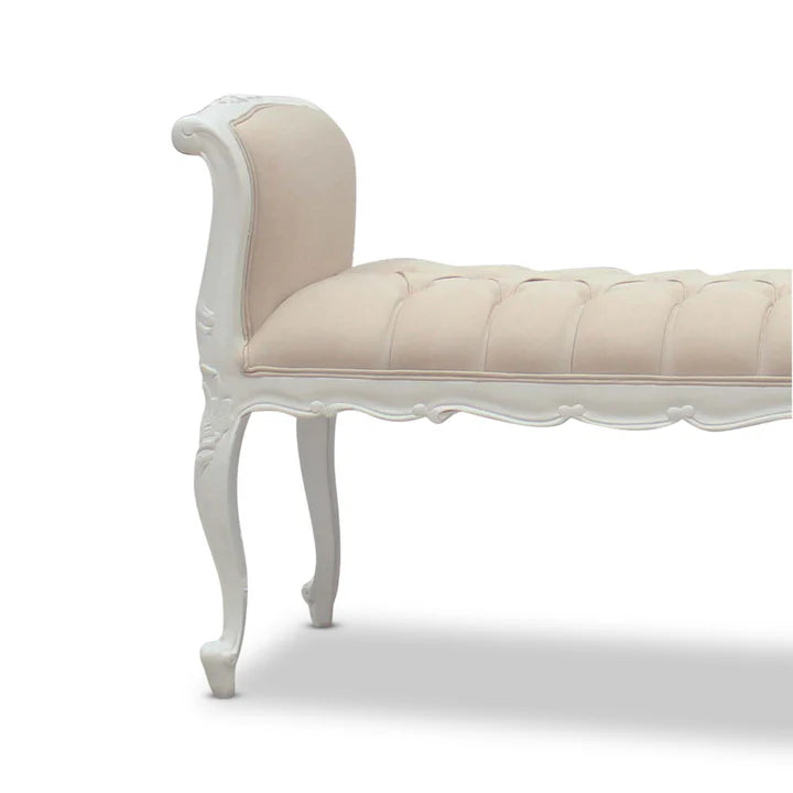 Charming Addition Chateau Bed-End Stool - White