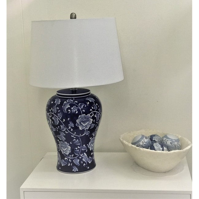 Charming Floral Ceramic Decorative Balls - Set of 4