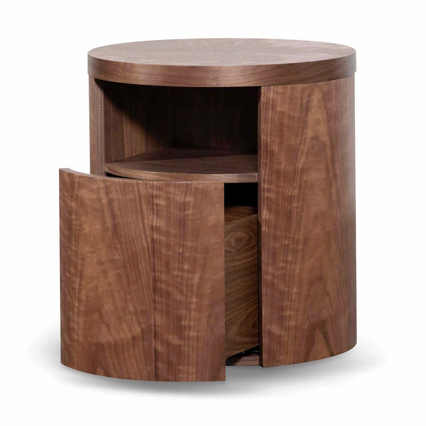 Charming Round Side Table 48.5cms - Walnut