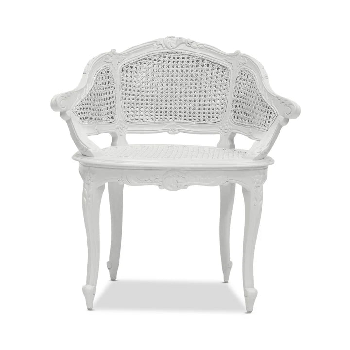 Chic Royal Marcella Bergere Chair - White
