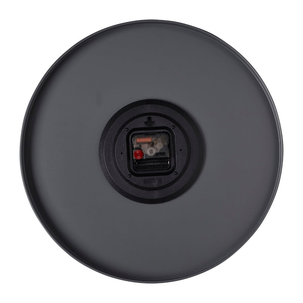 Chic Time Portal Charcoal Grey Wall Clock  (Available in 2 Sizes)