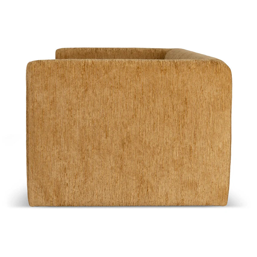 Chic & Cozy 2-Seater Fabric Sofa - Yellow Sand