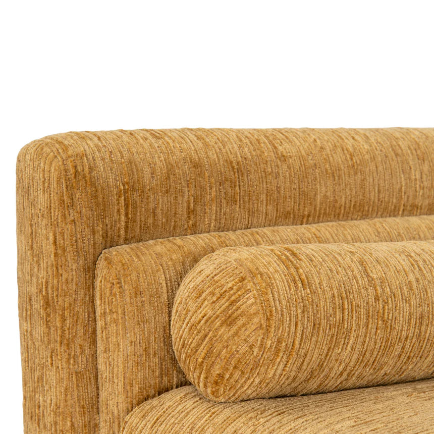 Chic & Cozy 2-Seater Fabric Sofa - Yellow Sand