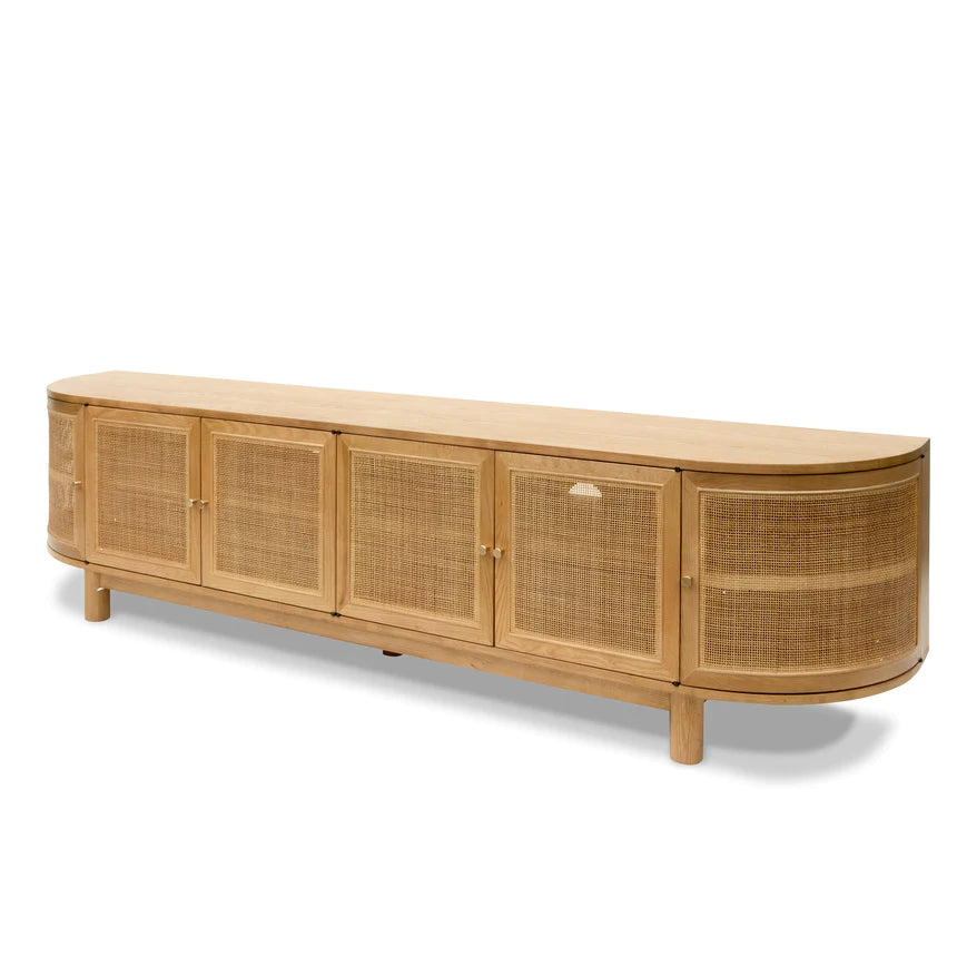 Cinematic Sensation TV Unit 220cms - Natural