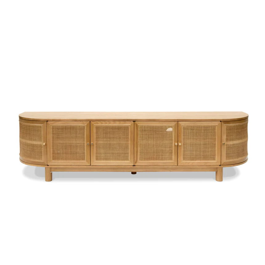 Cinematic Sensation TV Unit 220cms - Natural
