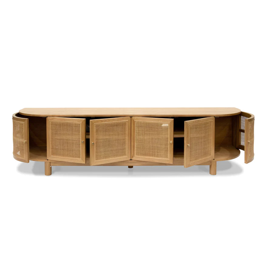 Cinematic Sensation TV Unit 220cms - Natural
