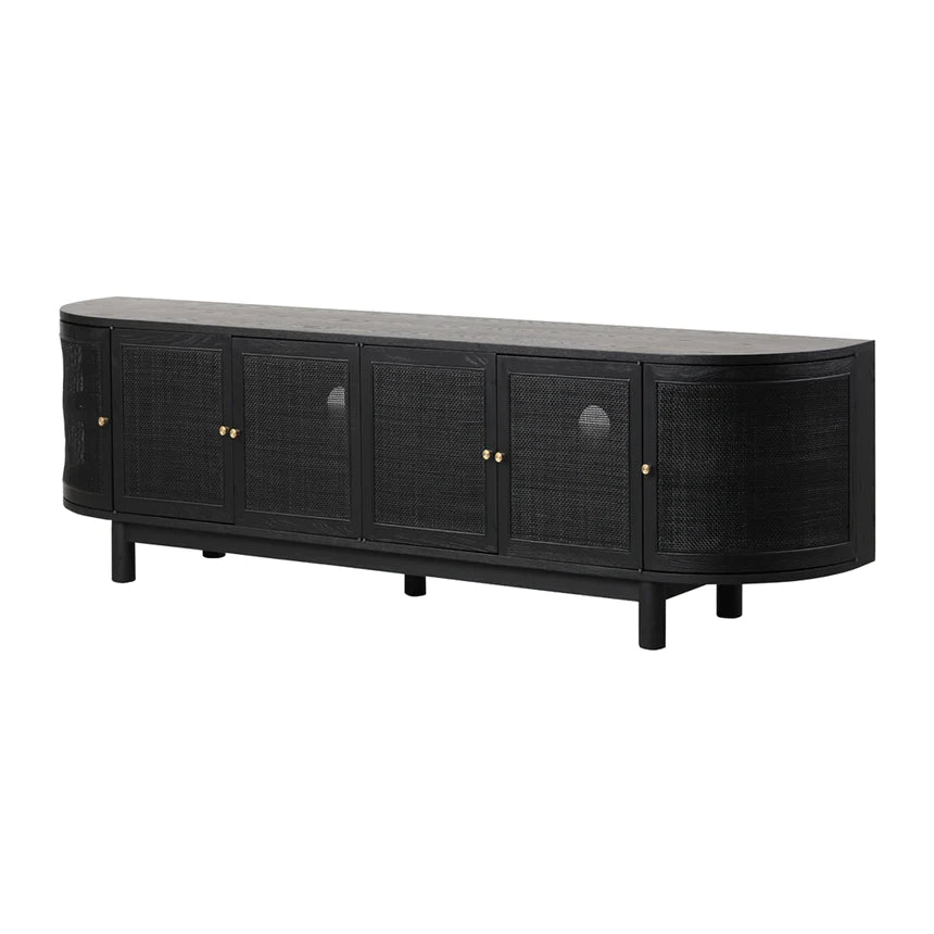 Cinematic Sensation TV Unit 220cms - Black