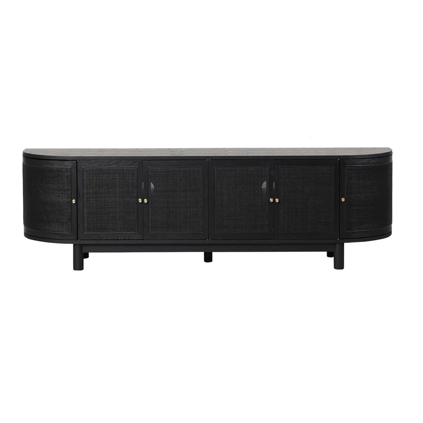 Cinematic Sensation TV Unit 220cms - Black