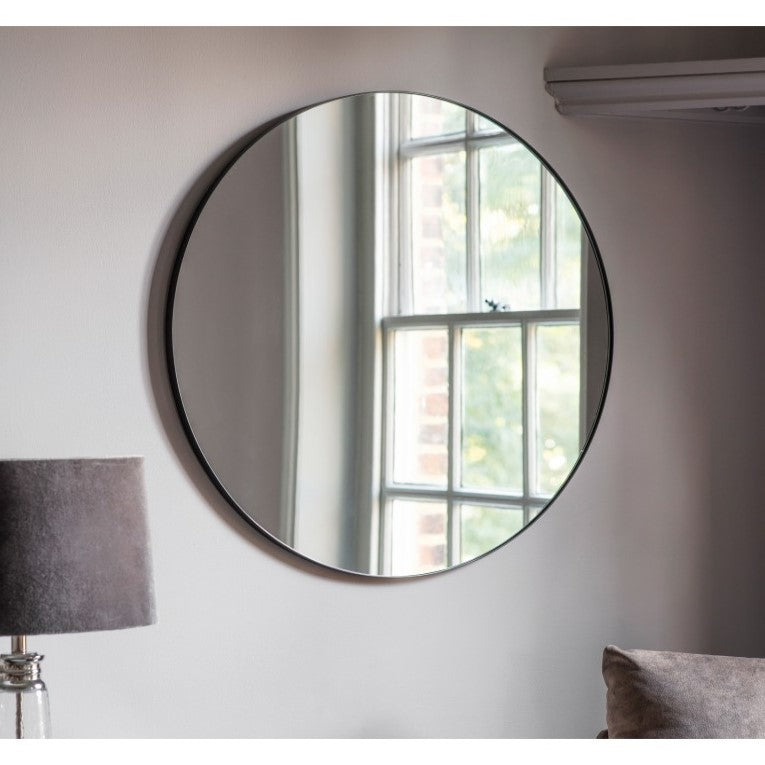 Circles of Chic: The Round Mirror Black 80cms