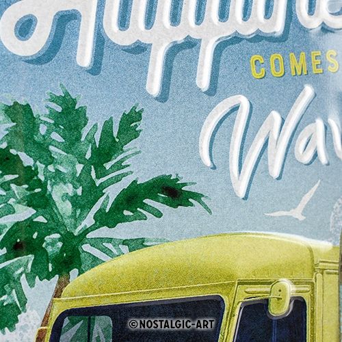 Citroen H Van - Waves - Sign Board 20 x 30cm