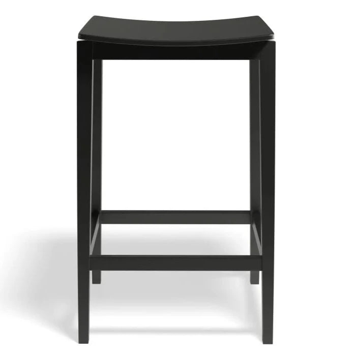Classic Black Wooden High Stool (Available in 2 Sizes)