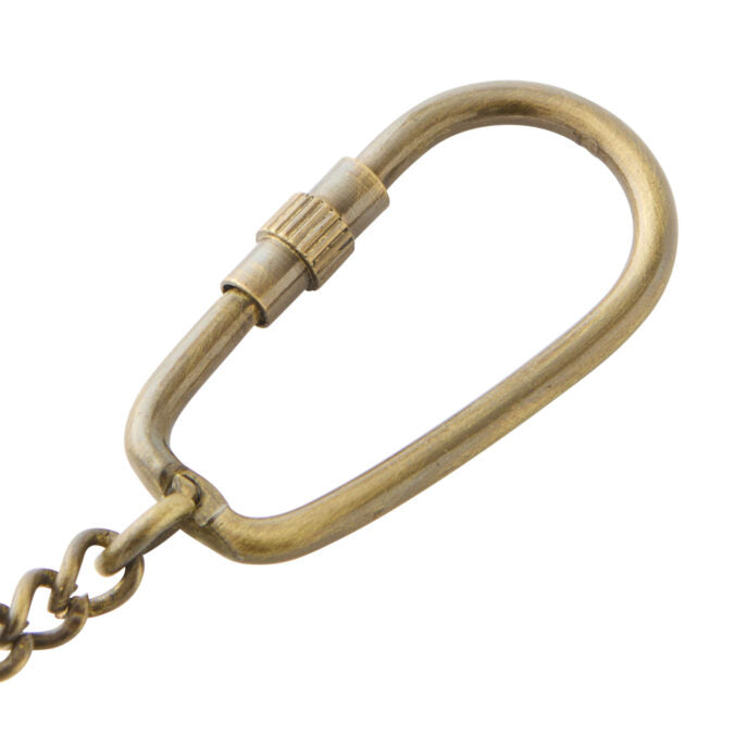Classic Brass Whistle Keyring