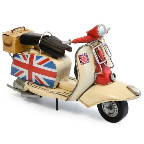 Classic British Style UK Flag Vespa Scooter - Cream