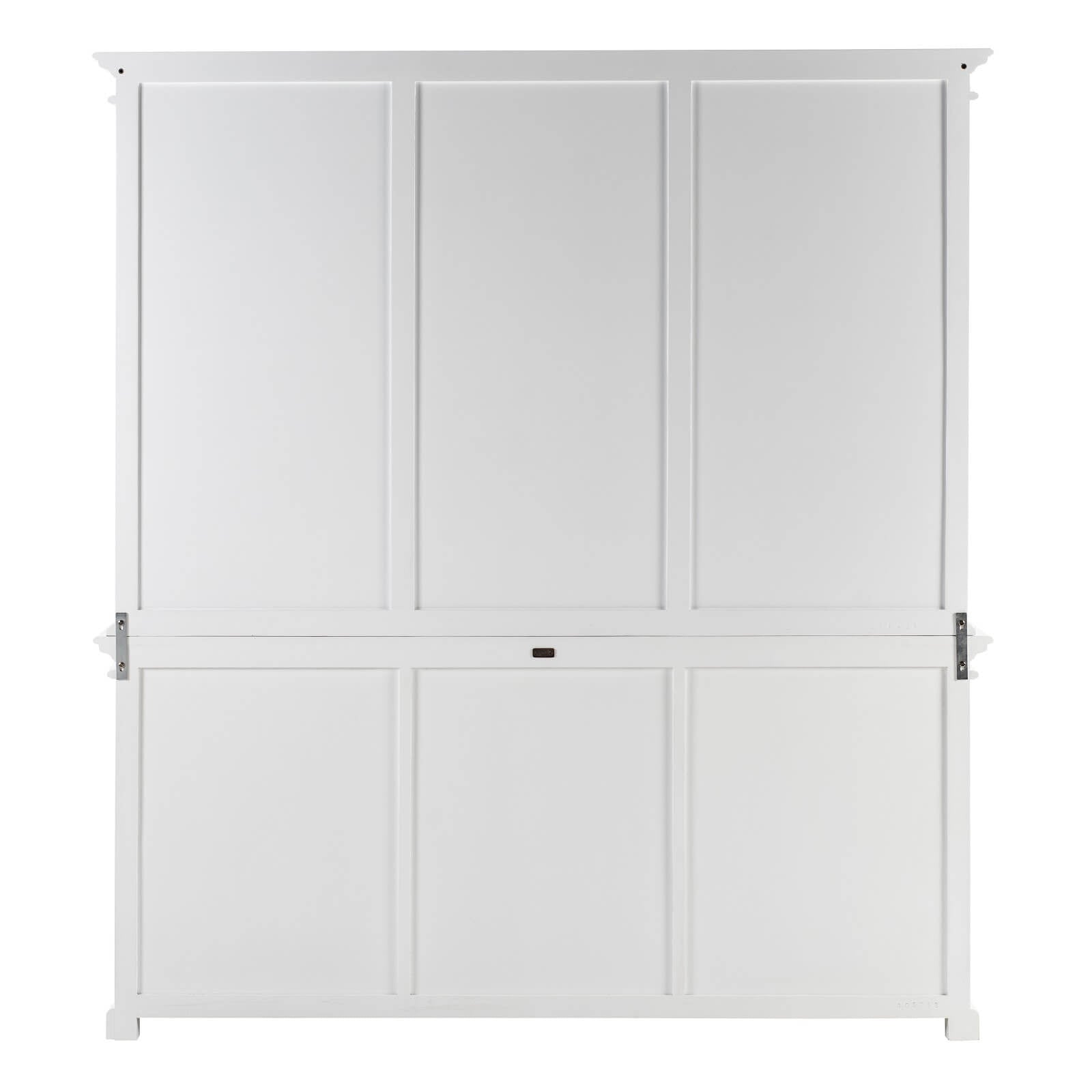 Classic Hutch Cabinet 6 Glass Doors & 12 Shelves