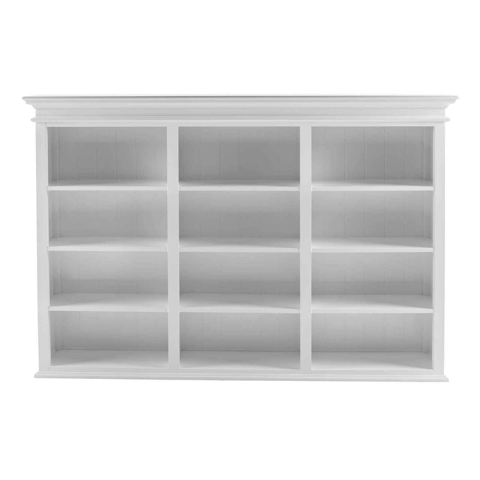 Classic Hutch Cabinet 6 Glass Doors & 12 Shelves