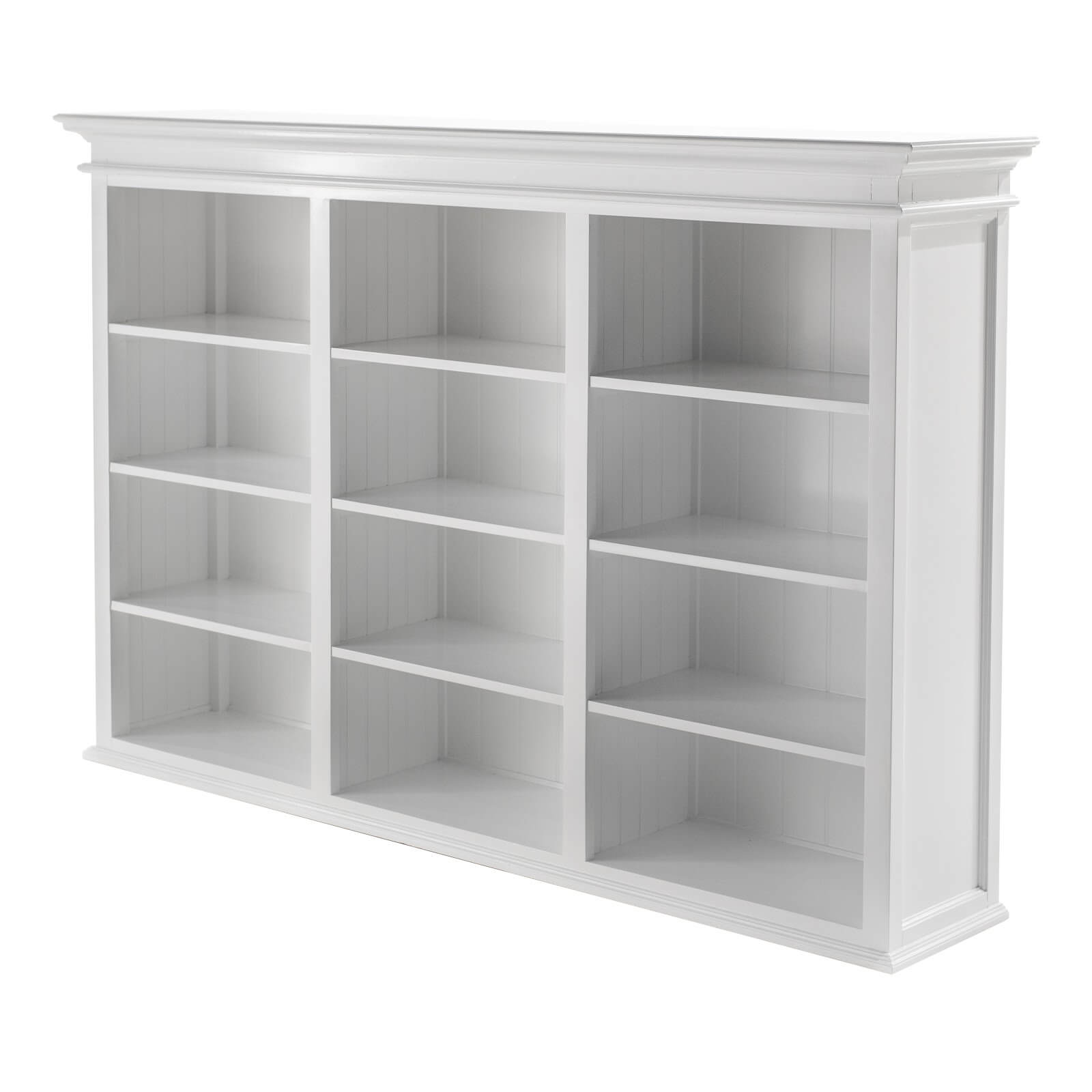 Classic Hutch Cabinet 6 Glass Doors & 12 Shelves