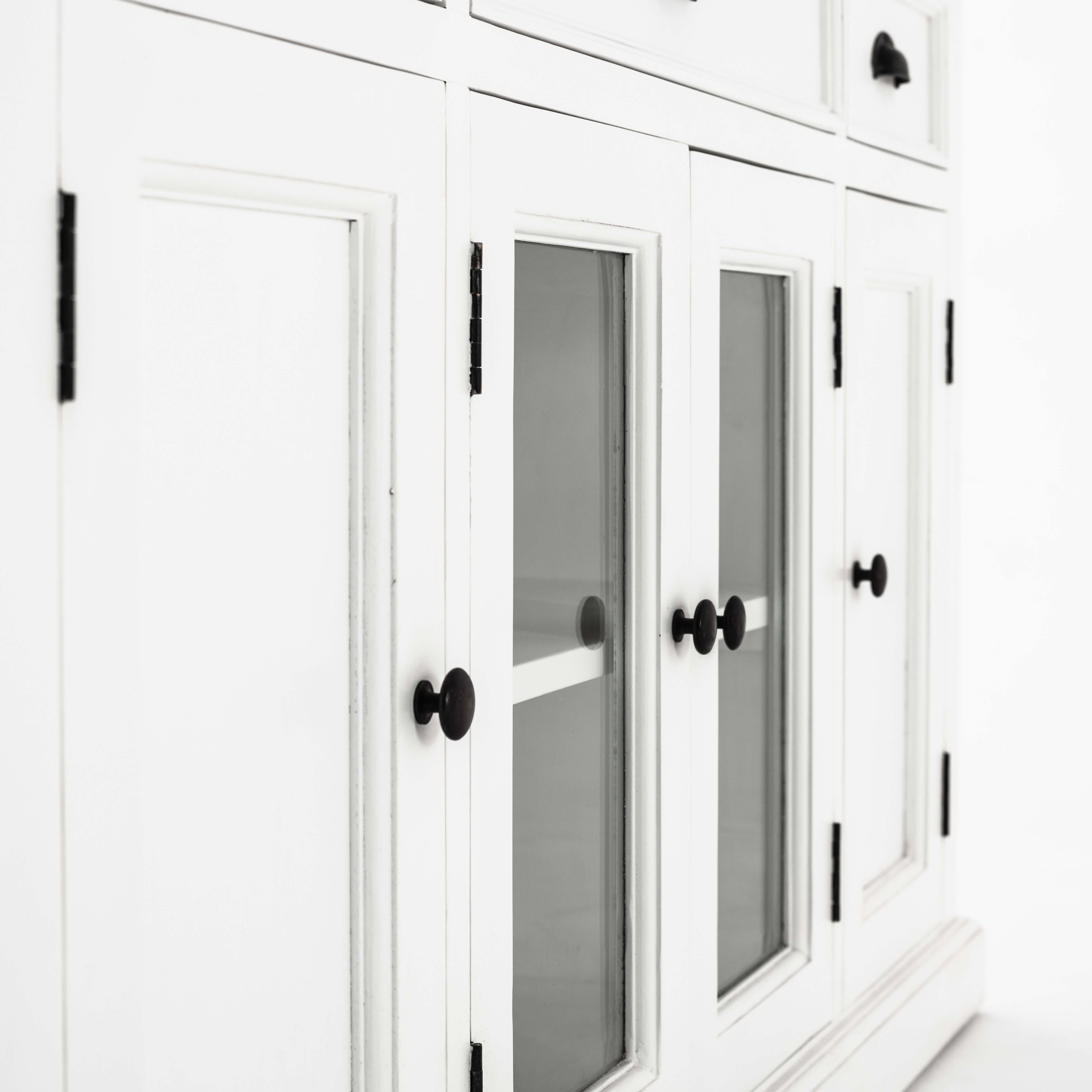 Classic Farmhouse Buffet 3 Drawers 2 + 2 Doors White
