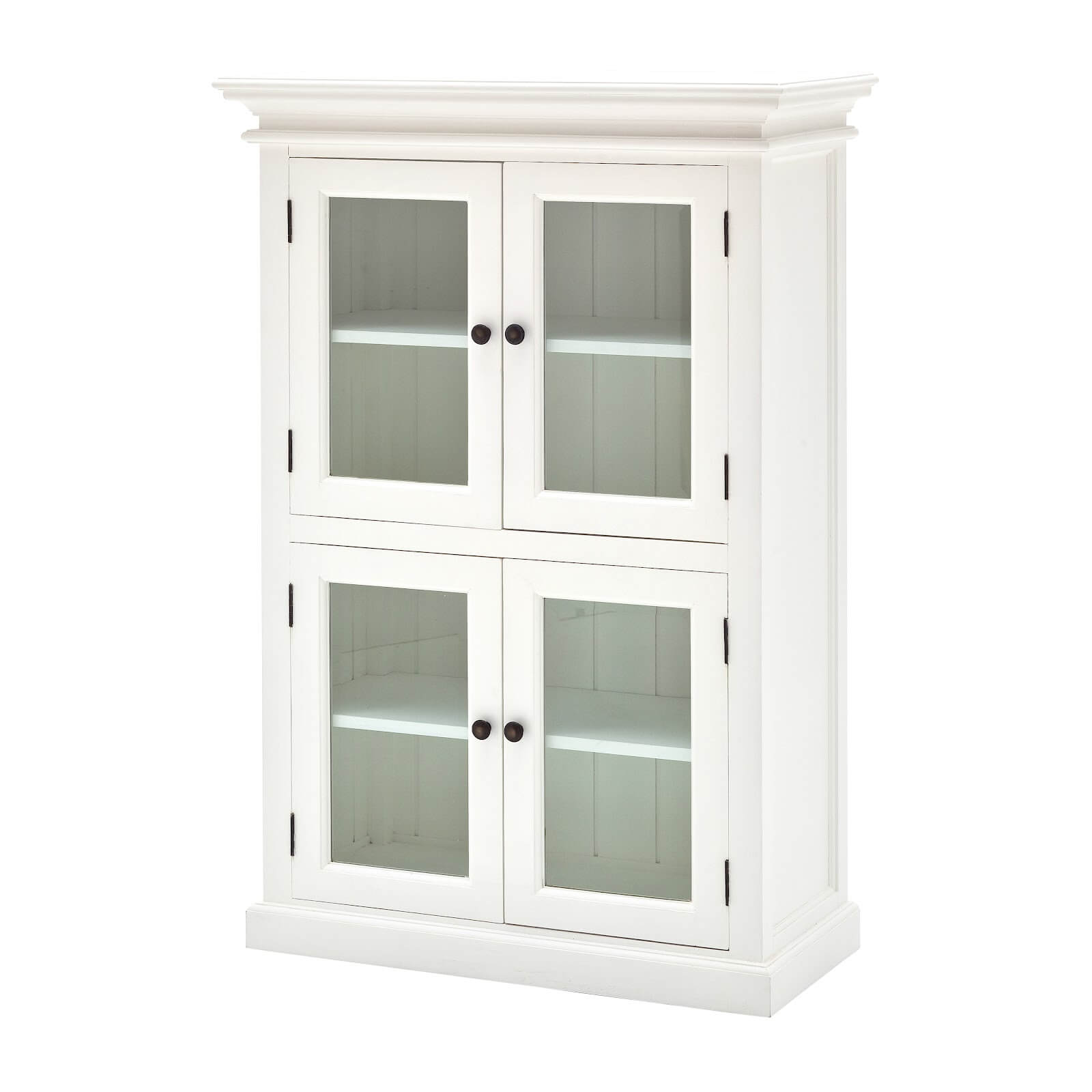 Classic Cabinet 4 Glass Doors 4 Shelves