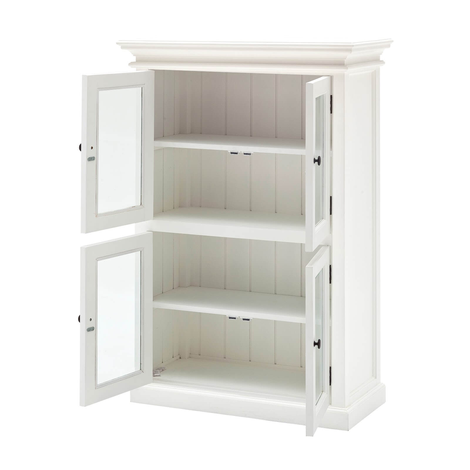 Classic Cabinet 4 Glass Doors 4 Shelves