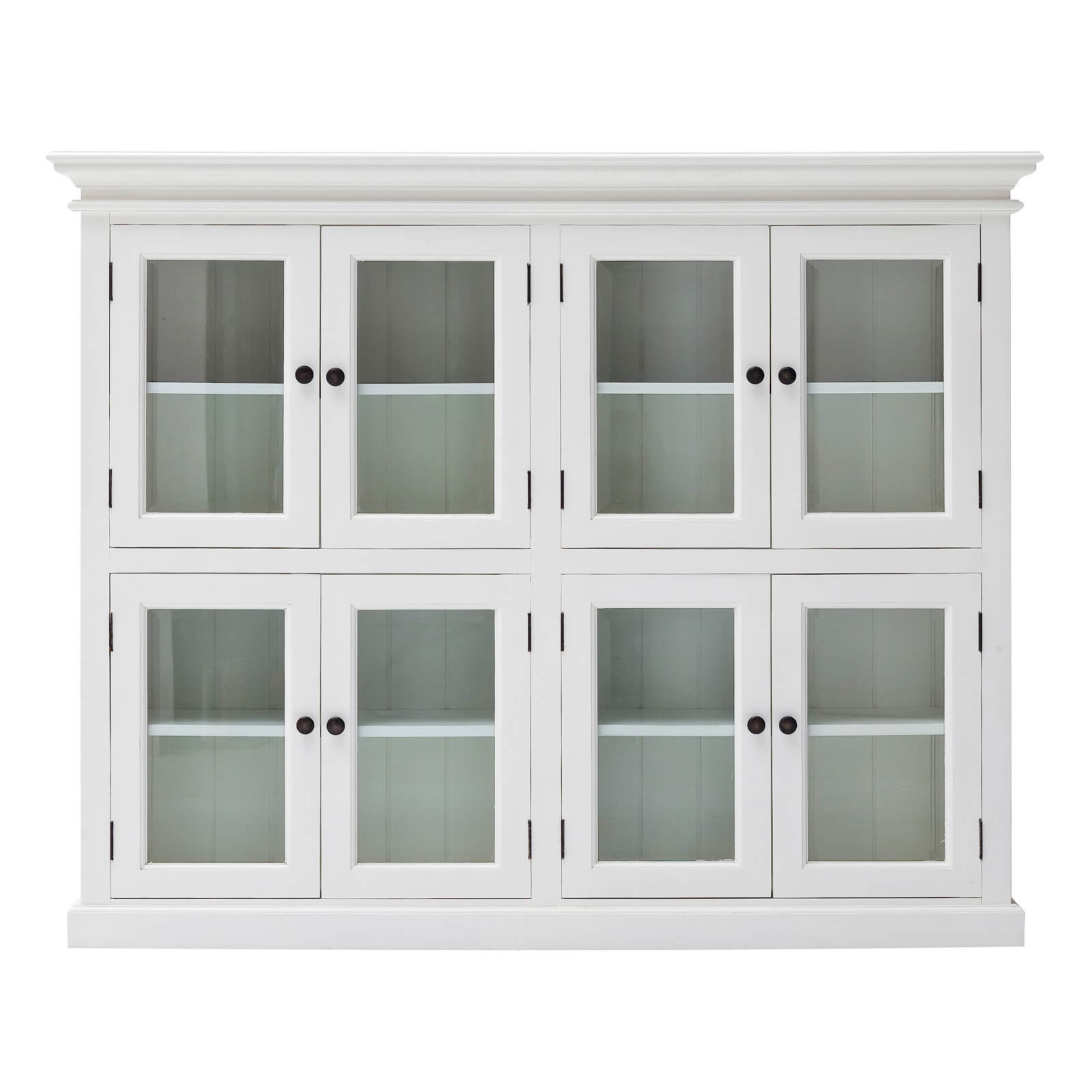 Classic Cabinet 8 Glass Doors 8 Shelves