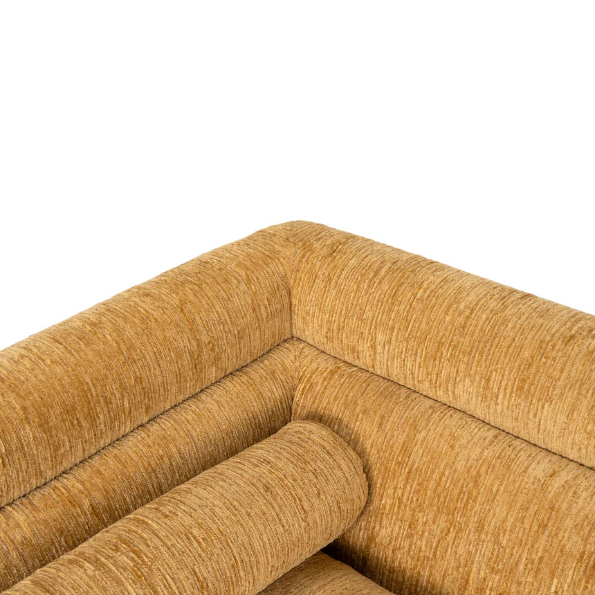 Classic Charm Yellow Sand Seater Fabric Sofa