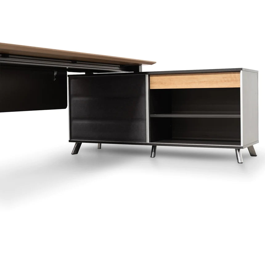 Classic Craft Right Return Office Desk 200cms - Natural