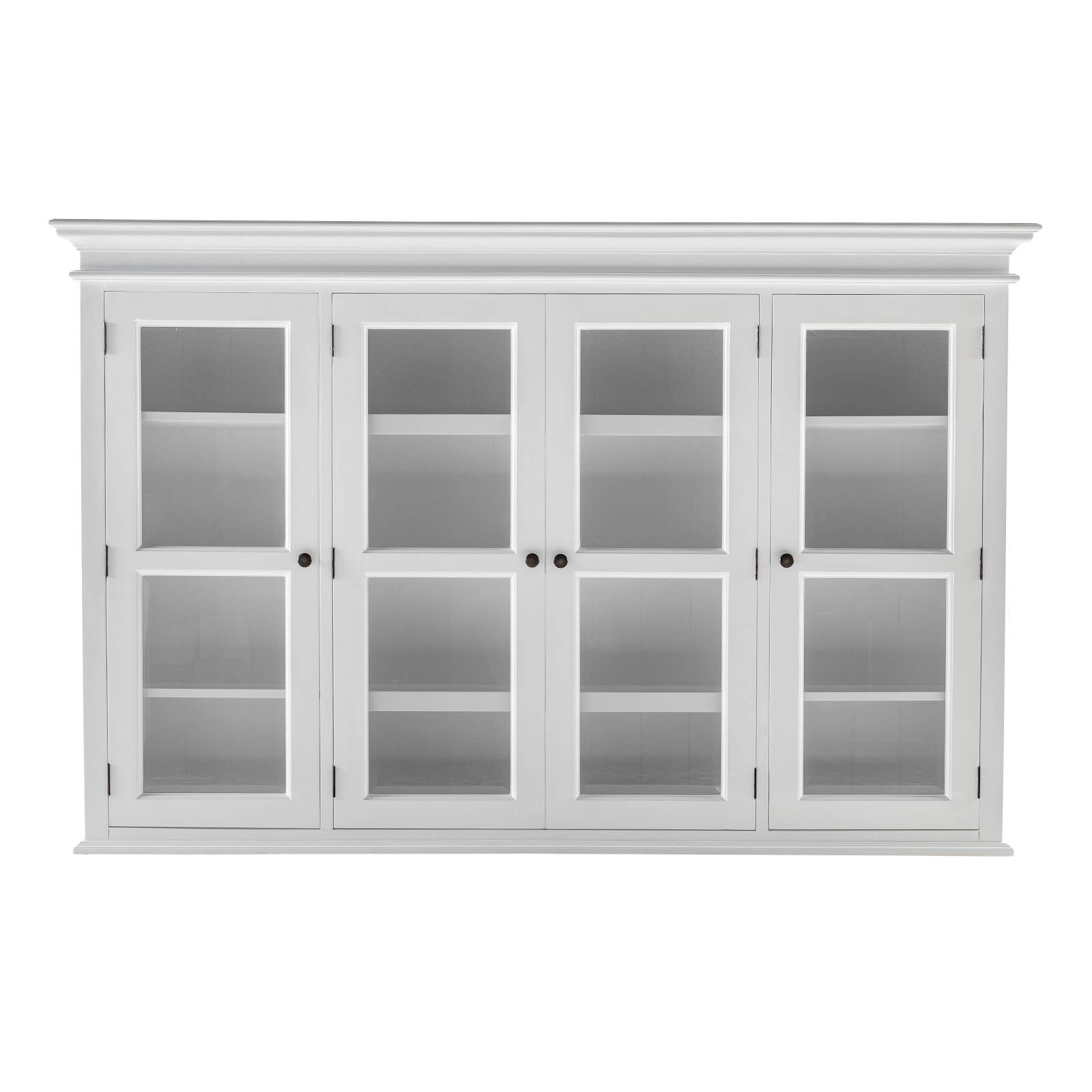 Classic Farmhouse Hutch Cabinet 2 Drawers 4 + 4 Doors & 8 Shelves