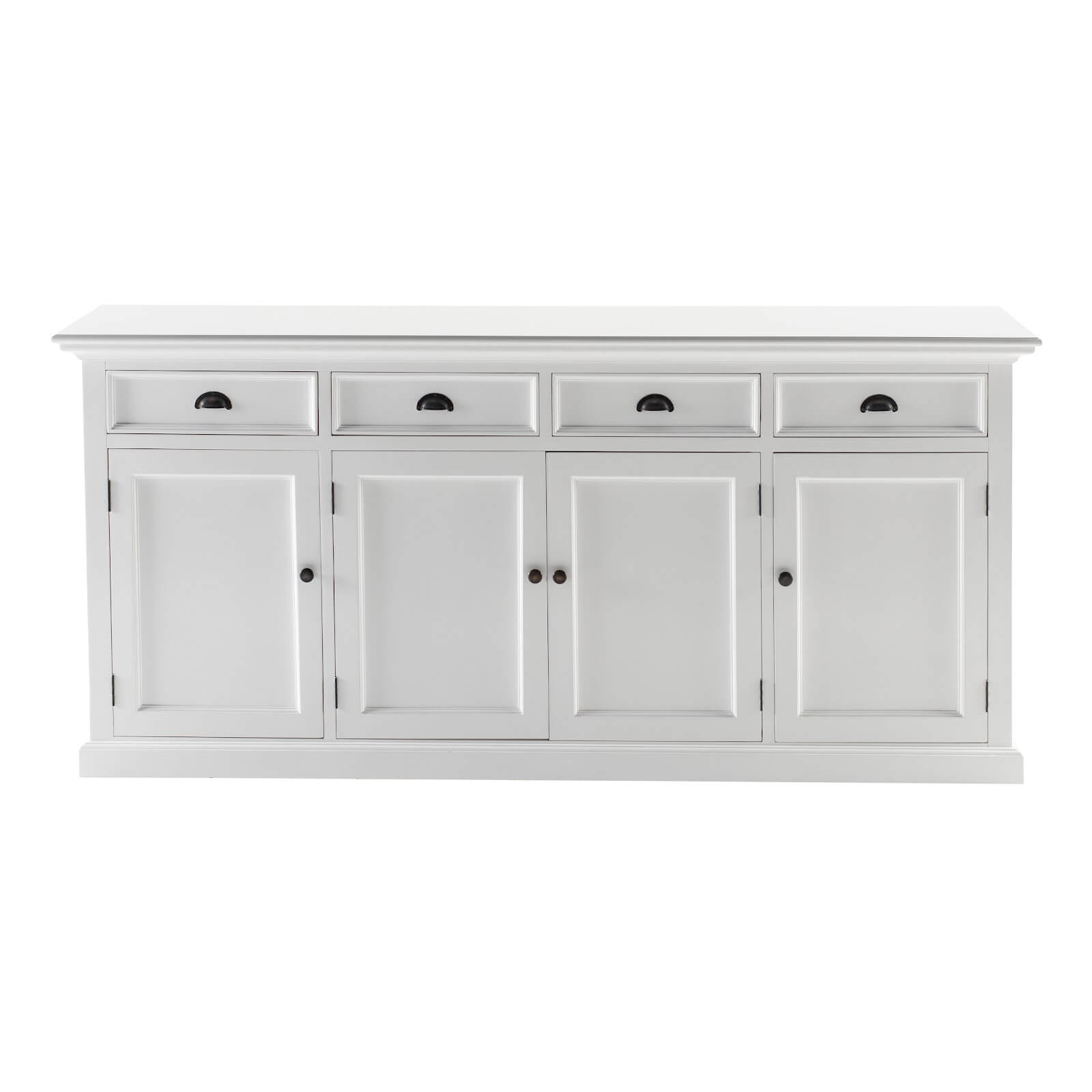 Classic Farmhouse Hutch Cabinet 2 Drawers 4 + 4 Doors & 8 Shelves