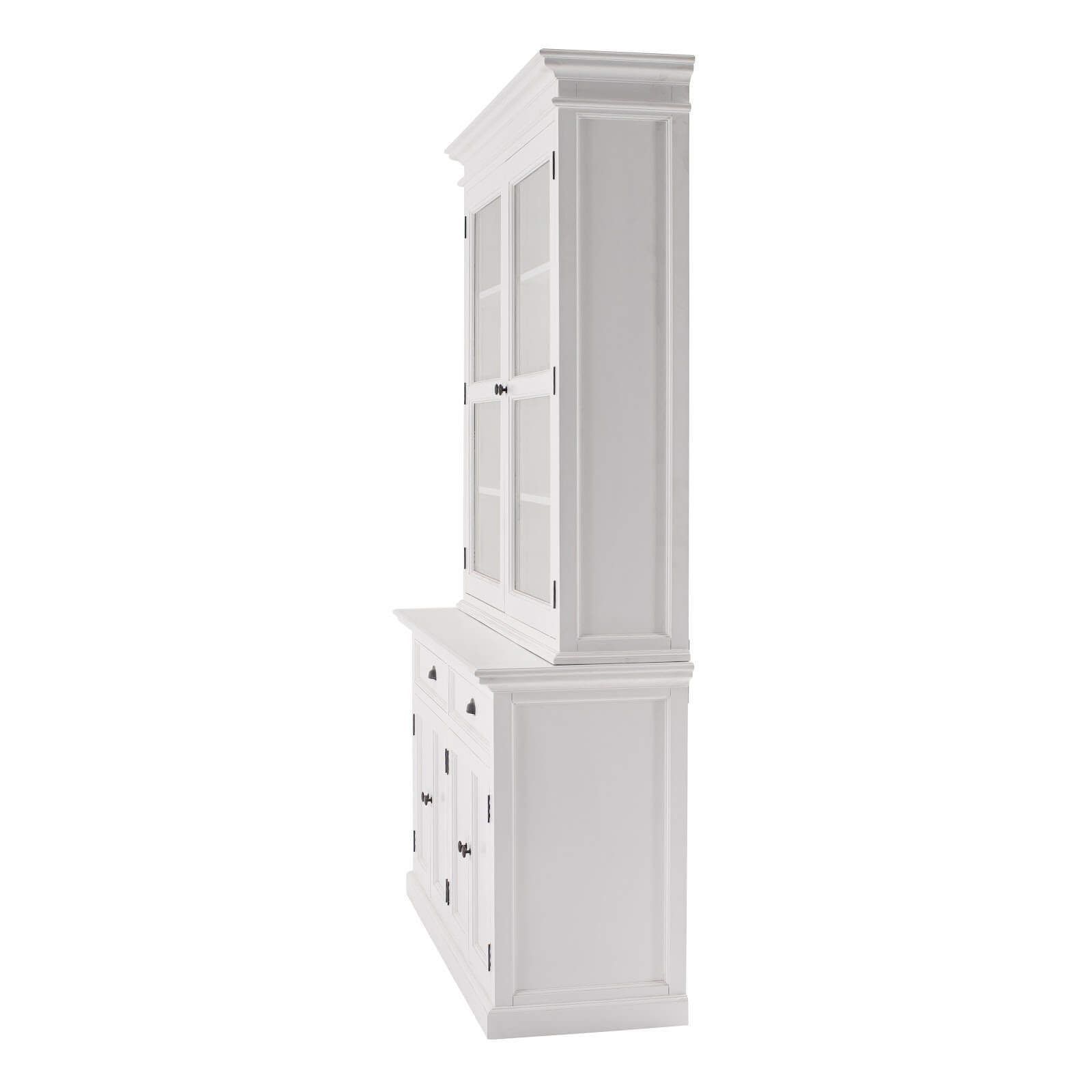 Classic Farmhouse Hutch Cabinet 2 Drawers, 2 + 4 Doors & 8 Shelves