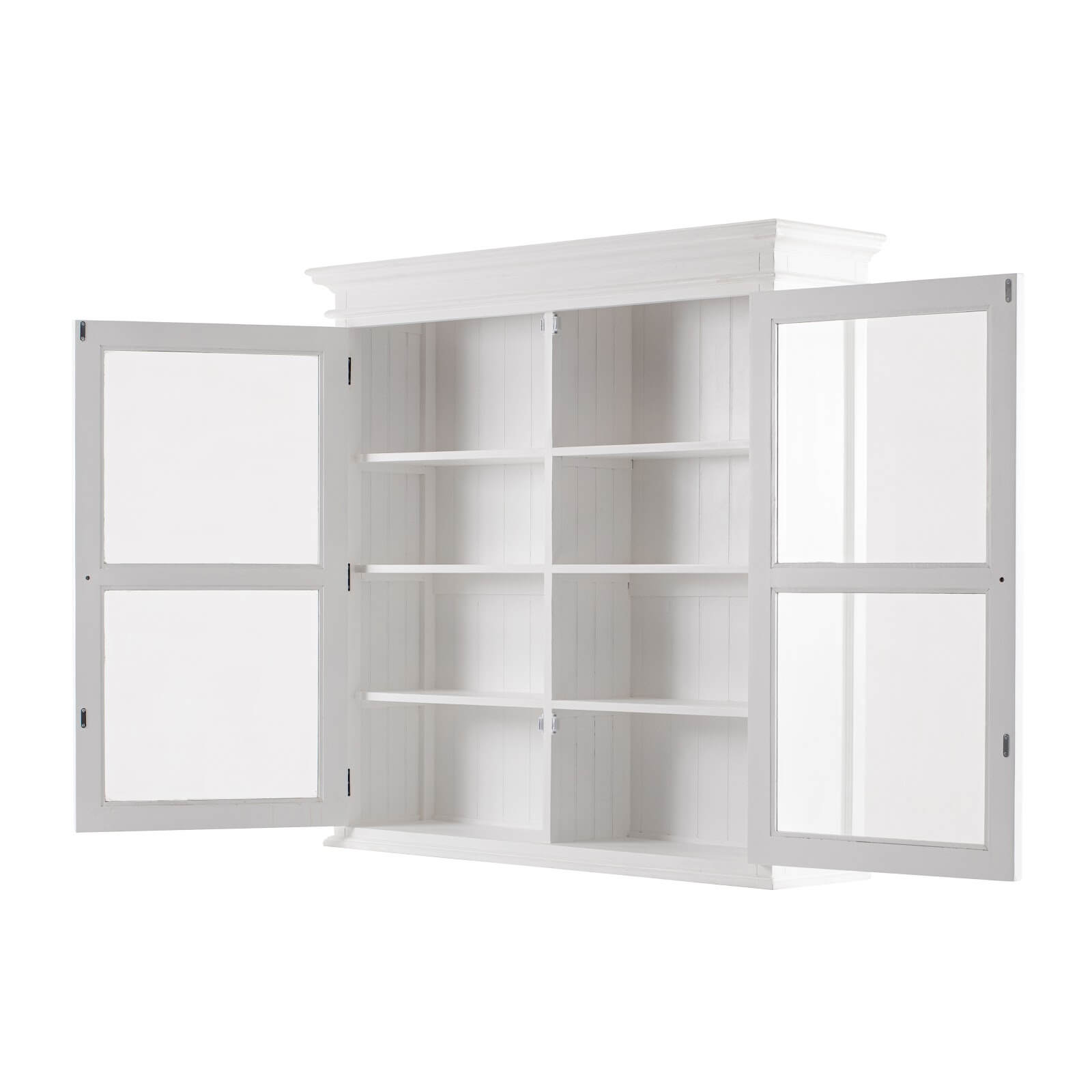 Classic Farmhouse Hutch Cabinet 2 Drawers, 2 + 4 Doors & 8 Shelves